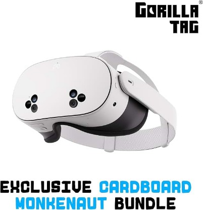 Picture of Meta Quest 3S 128GB | VR Without Wires — Gorilla Tag Cardboard Monkenaut Bundle — Amazon Exclusive —Access to 100+ Games with a 3-Month Trial of Meta Horizon+ Included