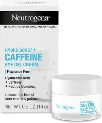 Picture of Neutrogena Hydro Boost + Eye Cream, Fragrance Free, 0.5 oz | Under Eye Cream with Caffeine, Hyaluronic Acid and Peptides