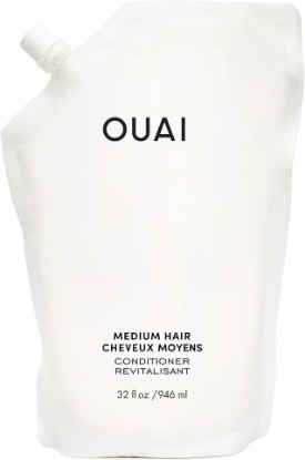Picture of OUAI Medium Conditioner Refill - Hydrating Hair Conditioner (32 Oz) | With Coconut Oil, Babassu Oil & Keratin, Strengthens, Repairs & Adds Shine, Paraben & Phthalate Free