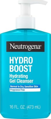 Picture of Neutrogena Hydro Boost Face Wash, Fragrance Free, 16 fl oz | Hydrating Facial Cleanser with Hyaluronic Acid, Daily Foaming Face Wash & Makeup Remover, Hypoallergenic Gel Cleanser