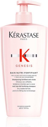 Picture of Kerastase Genesis Strengthening Nutri-Fortifiant Shampoo - Gently Cleanses & Clarifies the Scalp, Nourishes and Reduces Breakage, For Weak or Damaged Hair, Detangles & Hydrates, For Normal to Dry Hair