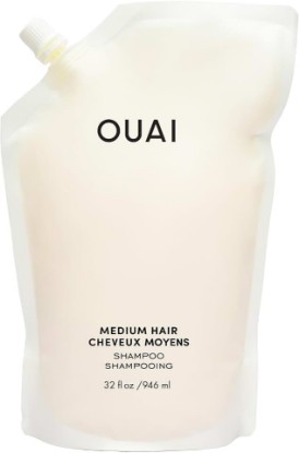 Picture of OUAI Medium Hair Shampoo Refill - Hydrating Shampoo (32 Oz) | For Color Treated Hair & Dry Scalp - Nourishes, Strengthens, Reduces Breakage & Adds Shine - Coconut Oil, Babassu, Keratin