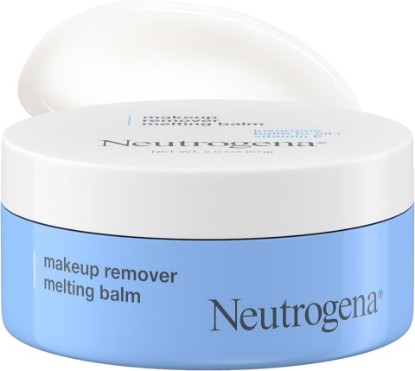 Picture of Neutrogena Makeup Remover Melting Balm, Fragrance-Free, 2 oz | Vitamin E, Nourishing, Gentle on Skin, Solid to Oil, Quick Removal, Travel-Friendly for On the Go