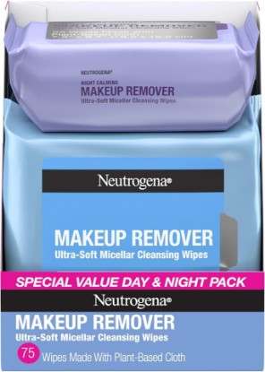 Picture of Neutrogena Day & Night Facial Cleansing Wipes, 3 Packs of 25