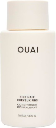Picture of OUAI Fine Hair Conditioner - Volumizing Conditioner for Fine Hair (10 oz) | Made with Keratin, Biotin and Chia Seed Oil - Adds Softness, Bounce and Volume - Free from Parabens, Sulfates, and Phthalates