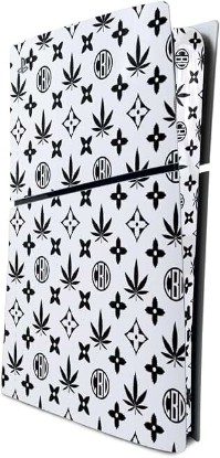 Picture of MightySkins Skin Compatible with Playstation 5 PS5 Slim Digital Edition Console Only - CBD Black | Protective, Durable, and Unique Vinyl Decal wrap Cover | Easy to Apply | Made in The USA