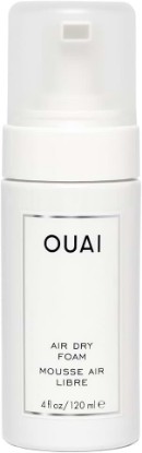 Picture of OUAI Air Dry Foam - Hair Mousse for Curly Hair & Beach Waves (4 oz) | Conditioning & Detangling With Kale and Carrot Extract - Paraben, Phthalate and Sulfate Free