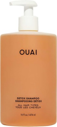 Picture of OUAI Detox Shampoo - Clarifying Shampoo for Build Up & Hard Water (16 oz) | Apple Cider Vinegar & Keratin for Clean, Refreshed Hair - Sulfate-Free Hair Care - For Dirt, Oil, Product and Hard Water