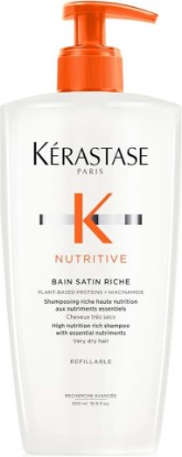 Picture of Kerastase Nutritive Bain Satin Riche Shampoo | Cleanses & Deeply Replenishes Moisture | With Plant-Based Proteins & Niacinamide | For Medium to Thick to Dry Hair