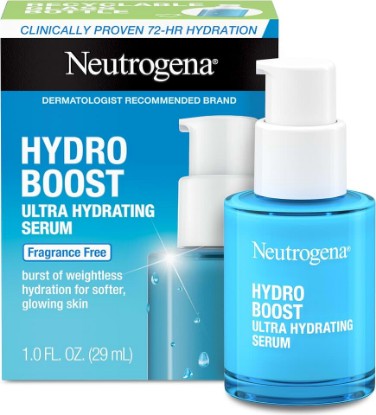 Picture of Neutrogena Hydro Boost Ultra Hydrating Serum, Fragrance-Free, 1 fl oz | Fragrance-Free Face Serum for Weightless Hydration and Softer, Glowing Skin, Non-Comedogenic