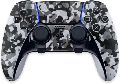 Picture of MightySkins Skin Compatible with PS5 DualSense Edge Controller - Black Modern Camo | Protective, Durable, and Unique Vinyl Decal wrap Cover | Easy to Apply & Change Styles | Made in The USA