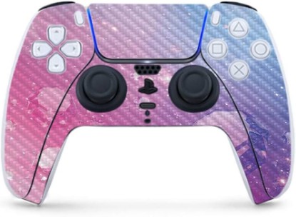 Picture of MightySkins Carbon Fiber Gaming Skin for PS5 / PlayStation 5 Controller - Pink Diamond | Durable Textured Carbon Fiber Finish | Easy to Apply and Change Style | Made in The USA
