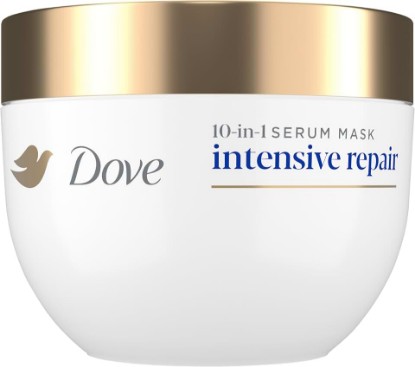 Picture of Dove Intensive Repair 10in1 Mask for Damaged Hair & Breakage 9.2oz | Hair treatment stops 98% of visible damage in 1 minute, deeply nourishes and regenerates hair strength with Bio-Protein Care