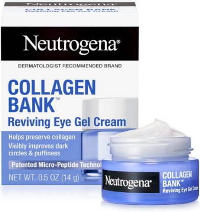 Picture of Neutrogena Collagen Bank Reviving Eye Cream, Fragrance Free, 0.5 oz | Under Eye Cream, Helps Preserve Collagen, Visibly Improves Dark Circles, Puffiness, Fine Lines