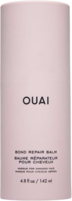 Picture of OUAI Bond Repair Balm - In Shower Hair Treatment Mask (4.8 oz) | For Dry, Damaged Strands - Repairs & Strengthens Hair in 3 Minutes - Vegan Silk Protein + Hyaluronic Acid - Color Safe