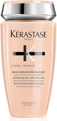 Picture of Kerastase Curl Manifesto Hydratation Douceur Shampoo For Waves and Coils - Removes Build Up & Hydrates Curls, Softens & Reduces Frizz, 8.5 Fl Oz