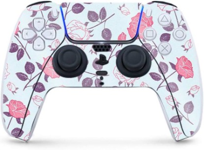 Picture of MightySkins Glossy Glitter Gaming Skin for PS5 / PlayStation 5 Controller - Vintage Floral | Durable High-Gloss Glitter Finish | Easy to Apply and Change Style | Made in The USA