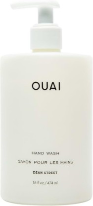 Picture of OUAI Hand Wash Full Size - Dean Street (16 Fl Oz) | Liquid Hand Soap with Jojoba, Avocado, & Rose Hip Oil for Replenished Skin - Gentle Exfoliating Kitchen & Bathroom Soap