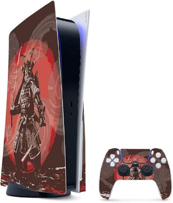 Picture of MightySkins Gaming Skin for PS5 / PlayStation 5 Bundle - Samurai Battle | Protective Viny wrap | Easy to Apply and Change Style | Made in The USA