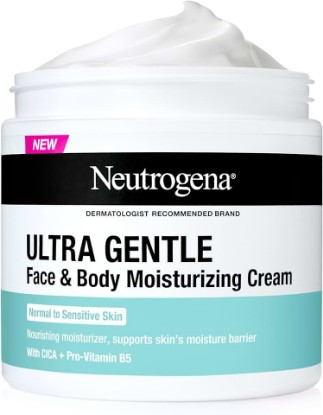 Picture of Neutrogena Ultra Gentle Face & Body Moisturizing Cream, Fragrance, 11 oz | Nourishing Face & Body Lotion Moisturizer, Fragrance Free