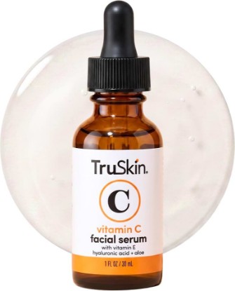 Picture of TruSkin Brightening Vitamin C Serum for Face with Hyaluronic Acid, 1 fl oz | Anti aging face serum with Vitamin E to improve the look of dark spots, fine lines, skin tone & support radiant-looking skin