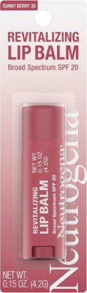 Picture of Neutrogena Revitalizing Tinted Lip Balm SPF 20, Sheer Sunny Berry, .15 oz