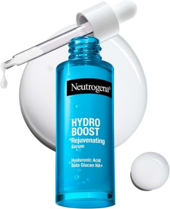Picture of Neutrogena Hydro Boost Hyaluronic Acid Rejuvenating Serum, 1.0 fl. oz | Beta Glucan, HA+ Technology, Supports Skin Barrier, Weightless Hydration, Non-Comedogenic