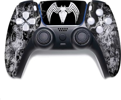 Picture of Vennom Custom PS-5 Controller Wireless compatible with Play-Station 5 Console by BCB Controllers | Proudly Customized in USA with Permanent HYDRO-DIP Printing (NOT JUST A SKIN) (MODDED)