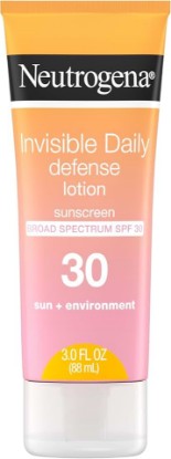 Picture of Neutrogena Invisible Daily Defense Sunscreen Lotion SPF 30, 3.0 fl oz | Body Sunscreen, Broad Spectrum, Oxybenzone-Free & Water-Resistant, Environmental Aggressor Protection, Antioxidant Complex