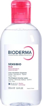 Picture of Bioderma Sensibio - H2O Micellar Water - Makeup Remover Cleanser - Face Cleanser for Sensitive Skin [Amazon-developed Certification] Compact by Design