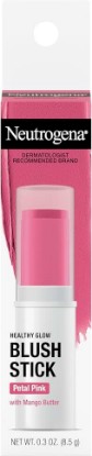 Picture of Neutrogena Healthy Glow Blush Stick, Petal Pink, 0.3 oz | Easy to Use Lightweight Makeup, Ultra Creamy Cheek Color, Mango Butter, Natural Looking Color