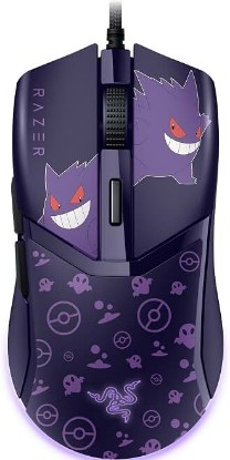 Picture of Razer Cobra Wired Gaming Mouse, 58g Lightweight, Pokemon Gengar Edition | Gen-3 Optical Switches, Chroma RGB Lighting Underglow, 8500 DPI Optical Sensor, 100% PTFE Mouse Feet, Speedflex Cable ECOLOGO