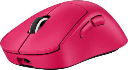Picture of Logitech G PRO X Superlight 2 DEX Wireless Gaming Mouse - Magenta | 60g, Right-Handed Ergo Shape, <8 kHz Polling, 44K DPI, PowerPlay Wireless Charging Supported, USB-C, 5 Buttons, For PC/Mac