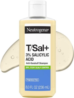 Picture of Neutrogena T/Sal+ 3% Salicylic Acid Anti-Dandruff Shampoo, 8 fl oz | Clears Persistent Itchy Flakes, Adds Hydration to Scalp, with Piroctone Olamine, Vitamin E, Pro-Vitamin B5