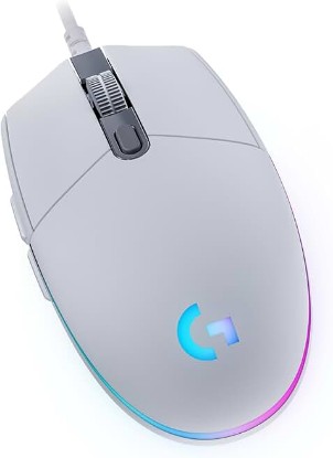 Picture of Logitech G203 Wired Gaming Mouse - White | LIGHTSYNC RGB, On-Board Memory, 6 Programmable Buttons, Compabile with PC/Mac