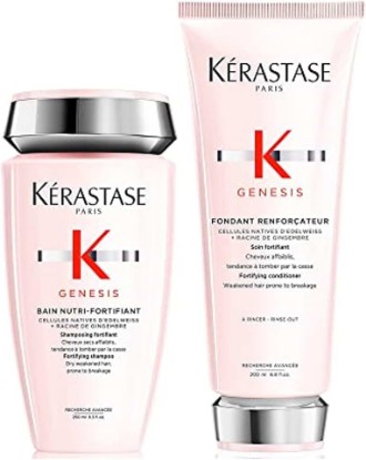 Picture of Kerastase Genesis Strengthening Shampoo & Conditioner Duo - For Weak or Damaged Hair, Intense Nourishment & Hydration, Strengthens Hair, Gentle Cleansing, With Ginger Root