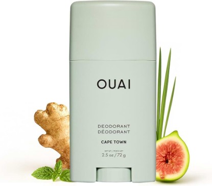 Picture of OUAI Aluminum Free Deodorant - Women's Deodorant - Cape Town (2.5 oz) | 24-Hour Odor Control & Invisible Application - Enriched Notes of Wet Grass, Ginger, Basil & Green Fig