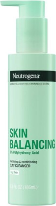 Picture of Neutrogena Skin Balancing Kaolin Clay Cleanser with 2% Polyhydroxy Acid (PHA), Mattifying & Conditioning Face Wash for Oily Skin, Paraben-Free, Soap-Free, Sulfate-Free, 6.3 oz