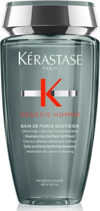 Picture of Kerastase Genesis Homme Bain De Force Shampoo For Men - Deep Cleansing & Hydrating, For Weakened Hair & Beard, 8.5 Fl Oz