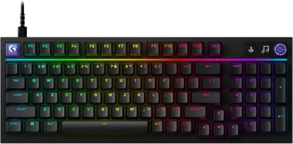Picture of Logitech G316 X 98 Mechanical Gaming Keyboard (Linear) - Black | Hot-Swappable Linear Mechanical Switches, Gasket Design, PBT Keycaps, <8Khz, LIGHTSYNC RGB, Dot-Matxix LED Display, USB-C