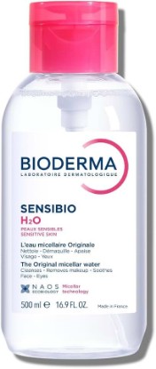Picture of Bioderma Sensibio - H2O Micellar Water - Makeup Remover Cleanser - Face Cleanser for Sensitive Skin [Amazon-developed Certification] Compact by Design