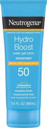 Picture of Neutrogena Hydro Boost Water Gel Sunscreen SPF 50, 3 fl oz | Face & Body Sunscreen Lotion, Hydrating, Water-Resistant, Non-Greasy, Broad Spectrum, Lightweight Moisturizer