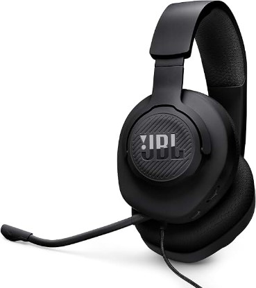 Picture of JBL Quantum 100M2 Wired Gaming Headset, Detachable Mic - Black | Memory Foam Ear Cushions And 3.5 Mm Jack Work With PC, PlayStation, Xbox, Nintendo Switch For Immersive PC Gaming Sessions