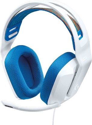 Picture of Logitech G335 Wired Gaming Headset with Flip to Mute Microphone - White | Flip to mute mic, 3.5mm audio jack, memory foam earpads, compatible with PC, PlayStation, Xbox, Nintendo Switch/Switch 2