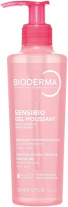 Picture of Bioderma Sensibio Foaming Gel Cleansing and Make-Up Removing Refreshing feeling for Sensitive Skin Unscented [Amazon-developed Certification] Compact by Design