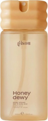 Picture of Gisou Honey Infused Hair & Body Mist (3.4 Fl Oz) - Honey Dewy | Alcohol-free & microbiome-friendly, with Mirsalehi Honey Water & peptides, notes of honey nectar, vanilla milk & white musk