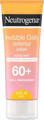 Picture of Neutrogena Invisible Daily Defense Sunscreen Lotion SPF 60+, 3.0 fl oz | Body Sunscreen, Broad Spectrum, Oxybenzone-Free & Water-Resistant, Environmental Aggressor Protection, Antioxidant Complex