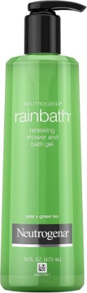 Picture of Neutrogena Rainbath Renewing Shower And Bath Gel, Moisturizing Body Wash and Shaving Gel with Clean Rinsing Lather, Pear & Green Tea Scent, 16 fl. oz