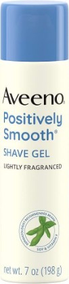 Picture of Aveeno Positively Smooth Moisturizing Shave Gel with Soy, Aloe, and Vitamin E to help Prevent Nicks, Cuts and Razor Bumps, Lightly Fragranced, 7 oz