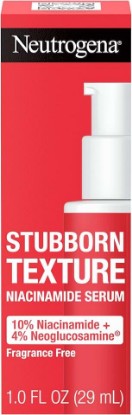Picture of Neutrogena Stubborn Texture Resurfacing Serum, 1 fl oz | 10% Niacinamide & 4% Neoglucosamine, Acne-Prone Skin, Improves Uneven Skin Tone & Refines Texture, Fragrance-Free